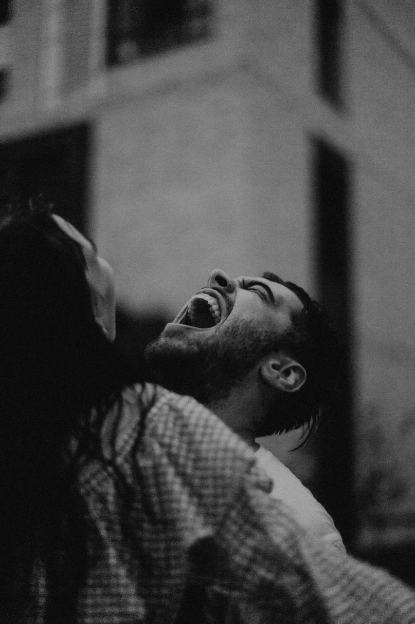 A moment of emotional release and relief